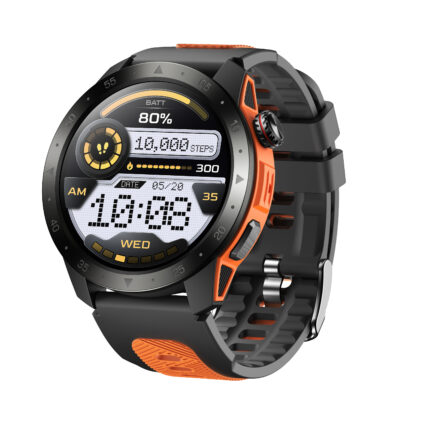 GTX2 Military Smart Watches for Men Built-in GPS, 1.43" AMOLED Screen with Compass, Altitude, Barometer, 3ATM Waterproof, Answer/Make Call, Fitness Tracker with Health Monitor for Android iOS